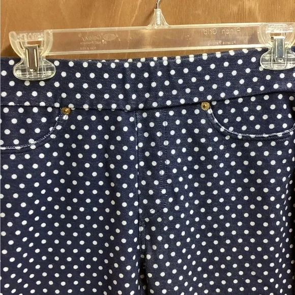 Michael Kors blue with white polka dot pants. - Picture 3 of 8